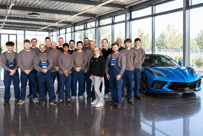 Das Team vom Autohaus Steppe in Horgau bei Augsburg
